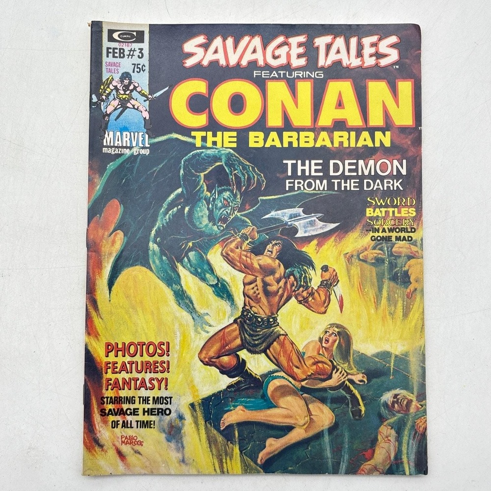 Savage Tales #3 Marvel 1974 Conan the Barbarian Bronze Age Magazine